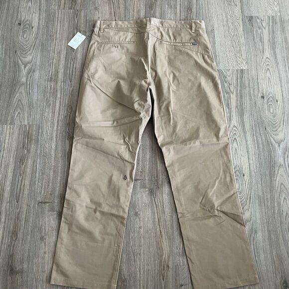 Volcom Mens 38x32 Frickin Chino Pants Relaxed Fit Corpo Class Beige Tan NWT - Picture 6 of 8